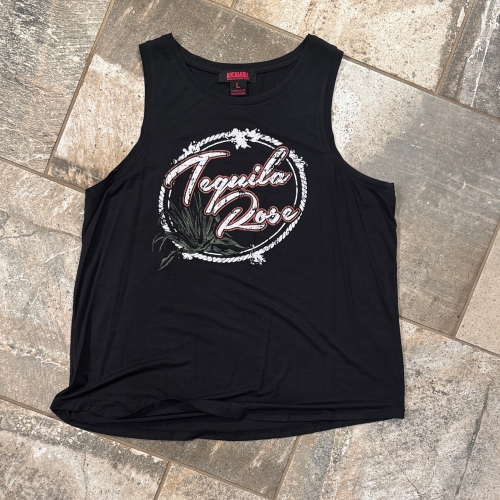 Tequila Rose Black Tank Top